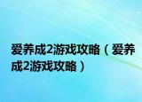 愛養(yǎng)成2游戲攻略（愛養(yǎng)成2游戲攻略）