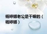 楊婷娜老公是干嘛的（楊婷娜）