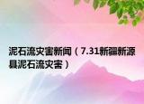 泥石流災害新聞（7.31新疆新源縣泥石流災害）