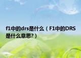 f1中的drs是什么（F1中的DRS是什么意思?）