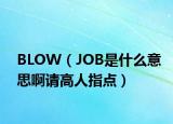 BLOW（JOB是什么意思啊請高人指點(diǎn)）