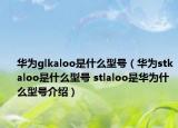 華為glkaloo是什么型號（華為stkaloo是什么型號 stlaloo是華為什么型號介紹）