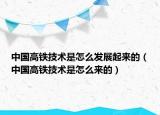 中國高鐵技術(shù)是怎么發(fā)展起來的（中國高鐵技術(shù)是怎么來的）