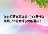 job 的英文怎么念（job是什么意思 job的音標(biāo) job的用法）