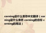 corning是什么意思中文翻譯（corning是什么意思 corning的音標(biāo) corning的用法）