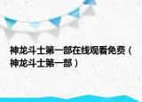 神龍斗士第一部在線觀看免費(fèi)（神龍斗士第一部）