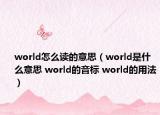 world怎么讀的意思（world是什么意思 world的音標(biāo) world的用法）