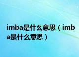 imba是什么意思（imba是什么意思）