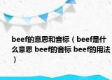 beef的意思和音標(biāo)（beef是什么意思 beef的音標(biāo) beef的用法）