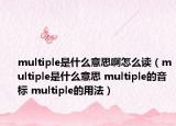 multiple是什么意思啊怎么讀（multiple是什么意思 multiple的音標 multiple的用法）