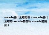 arcade是什么意思?。╝rcade是什么意思 arcade的音標(biāo) arcade的用法）