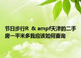 節(jié)日步行R  & ampf天津的二手房一平米多我應(yīng)該如何查詢