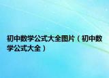 初中數(shù)學公式大全圖片（初中數(shù)學公式大全）