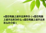 u盤在電腦上讀不出來(lái)咋辦（u盤在電腦上讀不出來(lái)為什么 u盤在電腦上讀不出來(lái)怎么辦介紹）