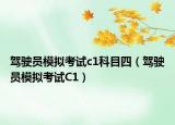 駕駛員模擬考試c1科目四（駕駛員模擬考試C1）