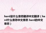 hard是什么意思翻譯中文翻譯（hard什么意思中文意思 hard的中文意思）