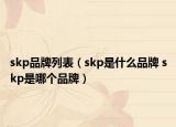 skp品牌列表（skp是什么品牌 skp是哪個品牌）