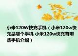 小米120W快充手機(jī)（小米120w快充是哪個(gè)手機(jī) 小米120w快充有哪些手機(jī)介紹）