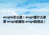 erupts怎么讀（erupt是什么意思 erupt的音標(biāo) erupt的用法）