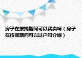 房子在按揭期間可以買賣嗎（房子在按揭期間可以過(guò)戶嗎介紹）