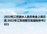 2022年江蘇退休人員養(yǎng)老金上調(diào)方案,2022年江蘇調(diào)整方案細(xì)則參考2021