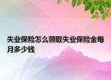 失業(yè)保險怎么領取失業(yè)保險金每月多少錢