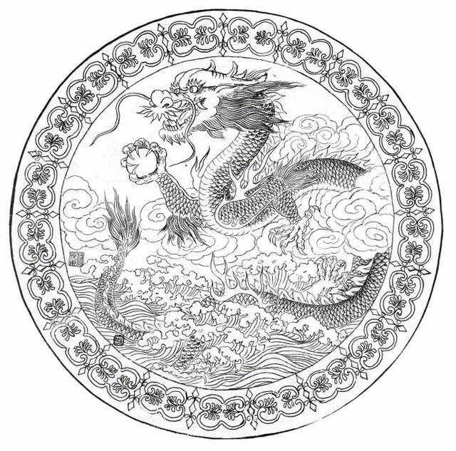 白描龍譜的畫(huà)法素材，搞創(chuàng)作，設(shè)計(jì)都用的到