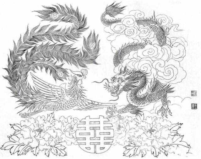 白描龍譜的畫(huà)法素材，搞創(chuàng)作，設(shè)計(jì)都用的到