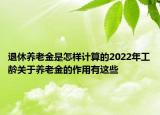 退休養(yǎng)老金是怎樣計算的2022年工齡關(guān)于養(yǎng)老金的作用有這些