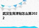 武漢生育津貼怎么算2022