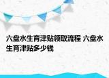 六盤水生育津貼領(lǐng)取流程 六盤水生育津貼多少錢