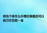 青島個(gè)體怎么辦理社保是否可以自己交五險(xiǎn)一金