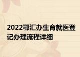 2022鄂匯辦生育就醫(yī)登記辦理流程詳細