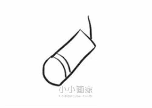 放鞭炮簡(jiǎn)筆畫畫法圖片步驟- www.xiaoxiaohuajia.com