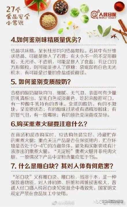 所有人，這27個食品安全常識你必須知道