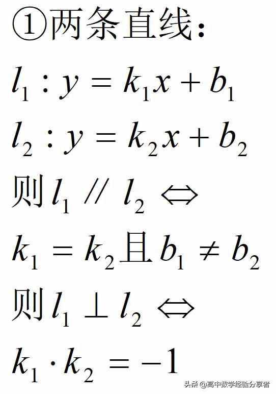 兩直線的位置關(guān)系你知道怎么判定嗎？