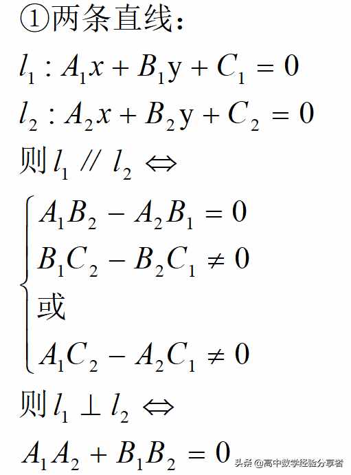 兩直線的位置關(guān)系你知道怎么判定嗎？