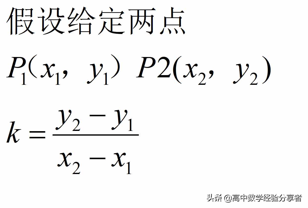 直線的傾斜角與斜率