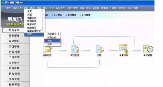 用友T3反記賬/反結(jié)賬的方法（圖文教程）