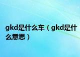 gkd是什么車（gkd是什么意思）