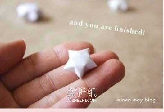 怎么折紙小星星圖解 紙條手工折紙五角星星- www.aizhezhi.com