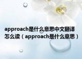 approach是什么意思中文翻譯怎么讀（approach是什么意思）