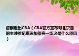 首鋼退出CBA（CBA官方宣布對(duì)北京首鋼主帥雅尼斯追加停賽一場(chǎng)這是什么原因）