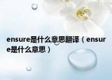 ensure是什么意思翻譯（ensure是什么意思）