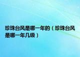 珍珠臺(tái)風(fēng)是哪一年的（珍珠臺(tái)風(fēng)是哪一年幾級(jí)）