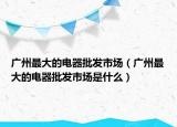 廣州最大的電器批發(fā)市場（廣州最大的電器批發(fā)市場是什么）