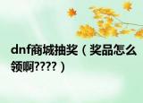 dnf商城抽獎（獎品怎么領(lǐng)啊????）