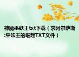 神魔巫妖王txt下載（求阿爾薩斯:巫妖王的崛起TXT文件）