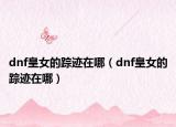 dnf皇女的蹤跡在哪（dnf皇女的蹤跡在哪）