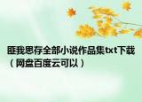 匪我思存全部小說作品集txt下載（網(wǎng)盤百度云可以）